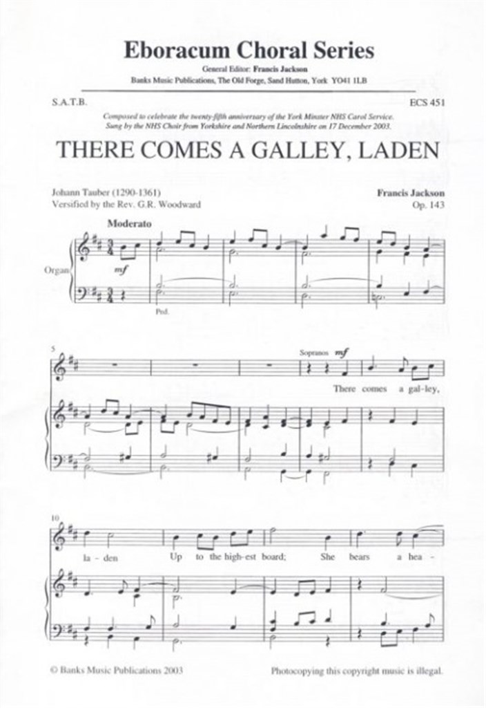 There Comes A Galley Laden