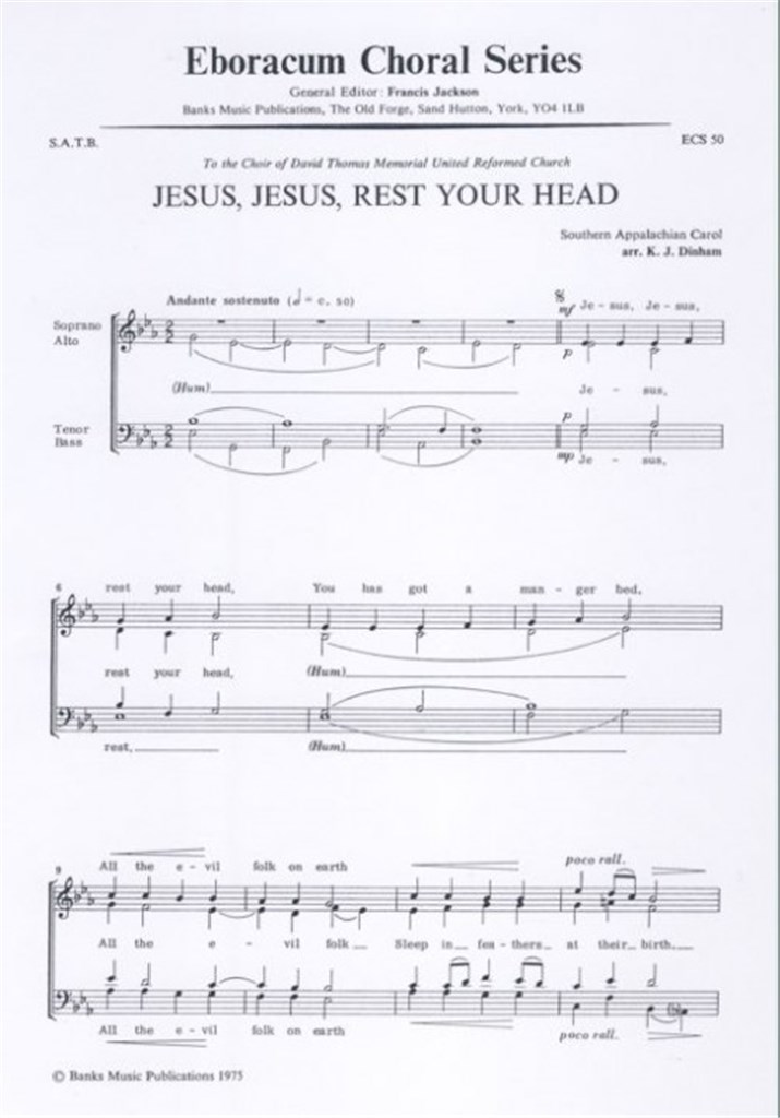 Jesus Jesus Rest Your Head