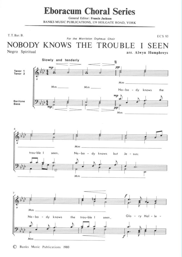 Nobody Knows The Trouble I Seen