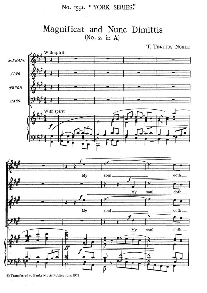 Magnificat & Nunc Dimittis