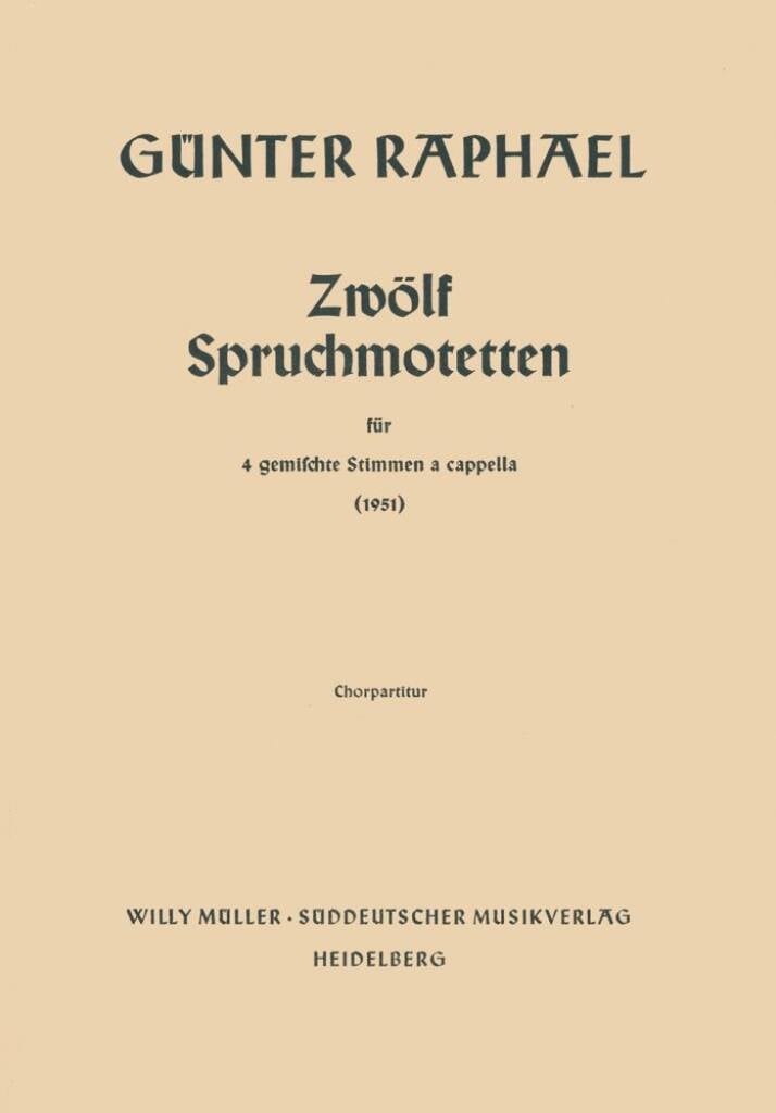 12 Spruchmotetten (1951)