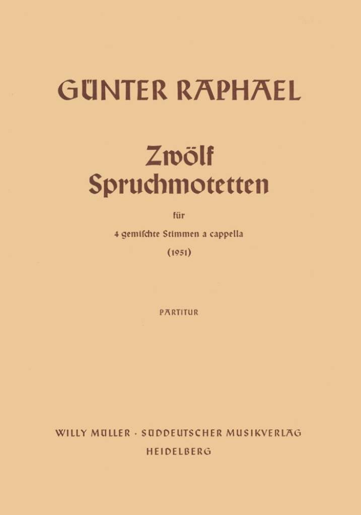 12 Spruchmotetten (1951)