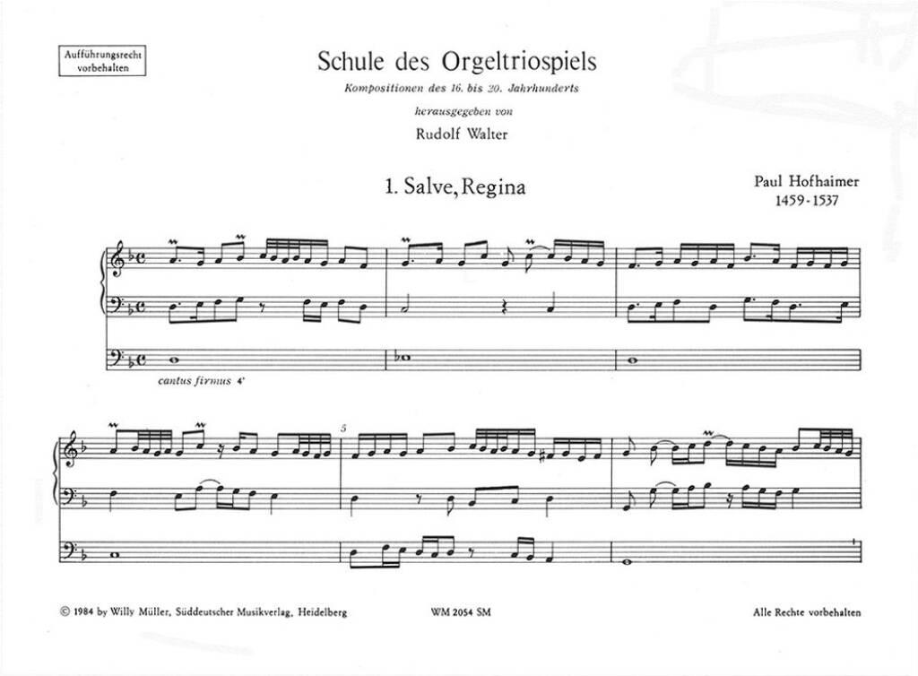 Schule des Orgeltriospiels