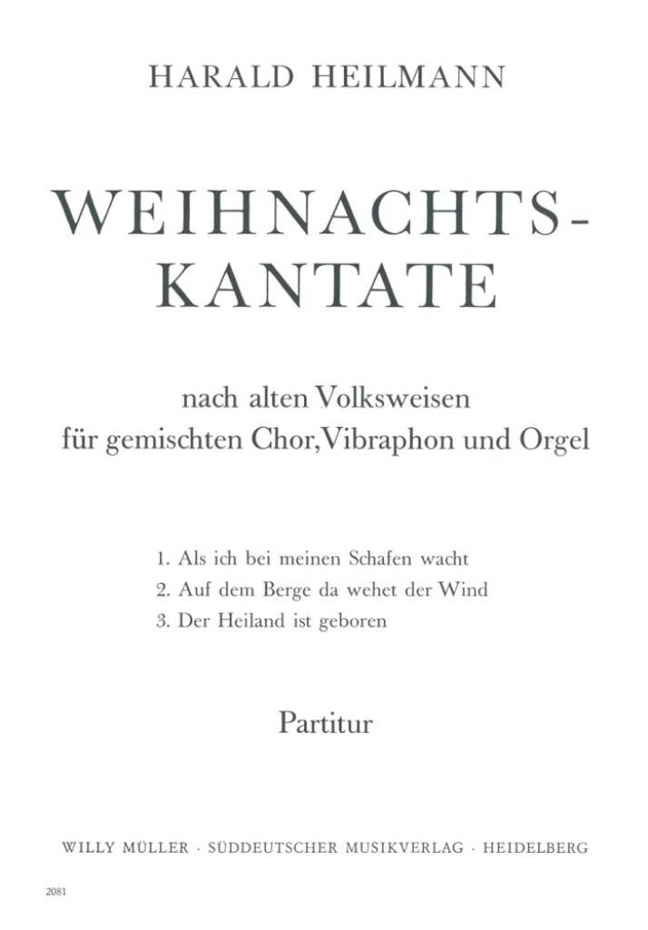 Weihnachtskantate nach alten Volksweisen