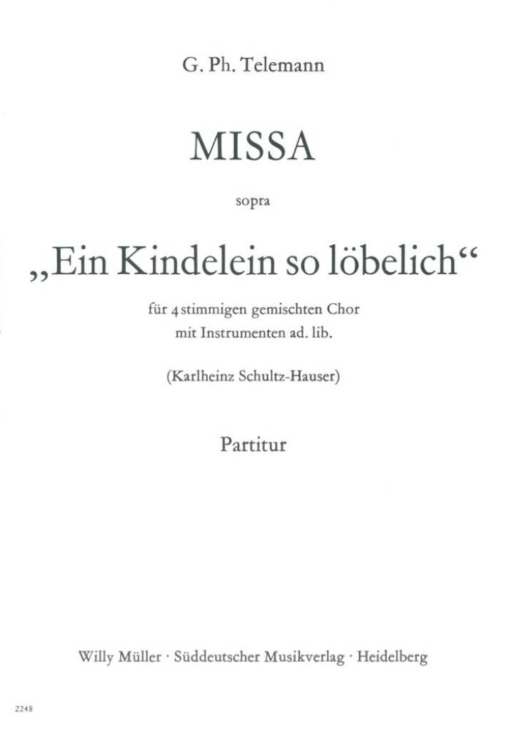 Missa sopra Ein Kindelein so loebelich
