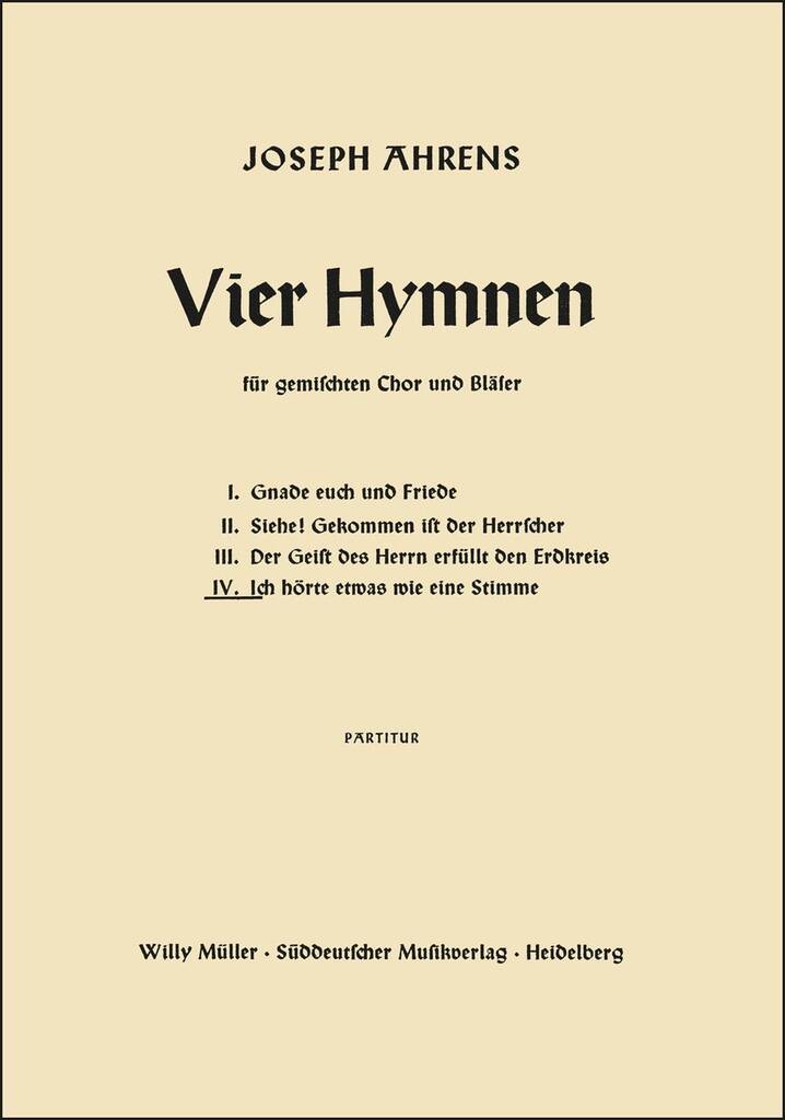 Ich horte etwas wie eine Stimme