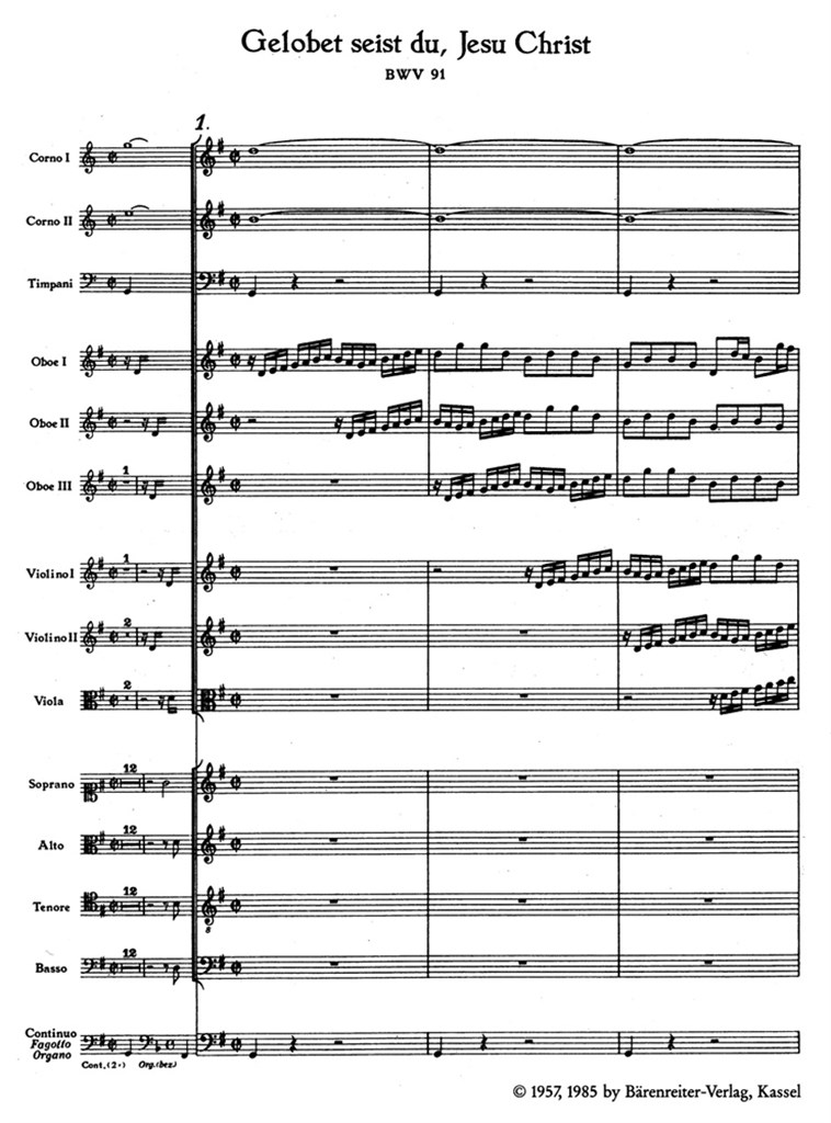 Gelobet seist du, Jesu Christ BWV 91