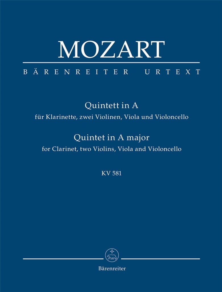 Clarinet Quintet K581 Study Score