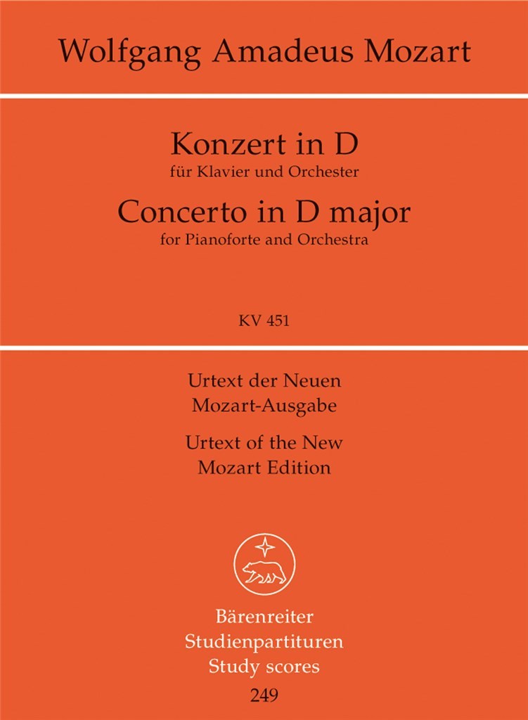 Piano Concerto D major KV 451