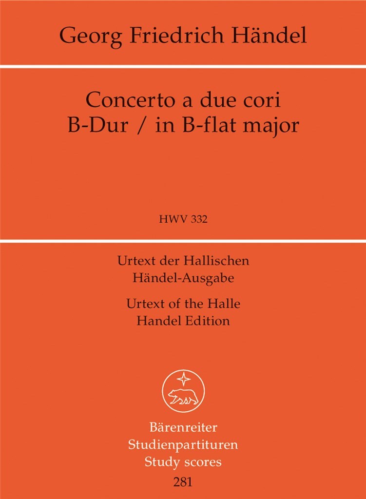 Concerto a due cori B flat major HWV 332