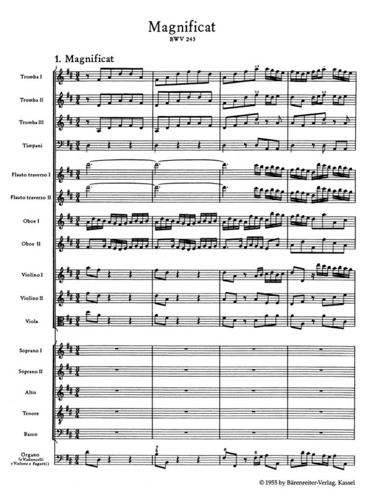 Magnificat D major BWV 243