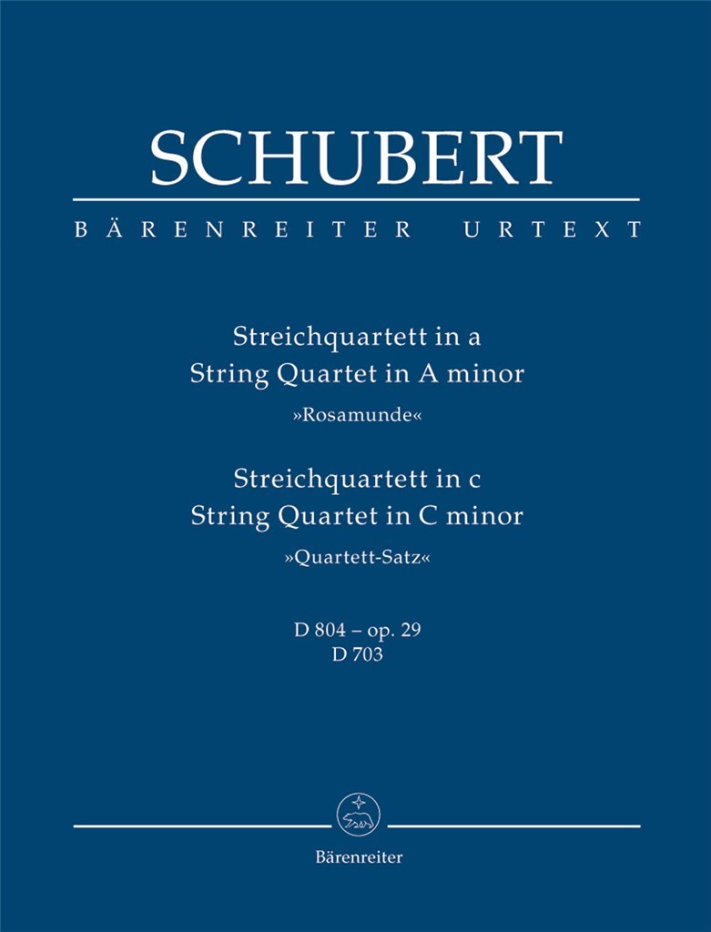 String Quartets A & C minor Study score