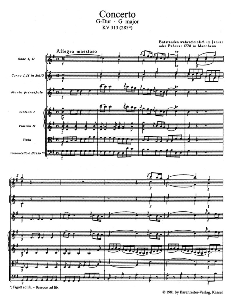 Werke Für Flöte & Orchester