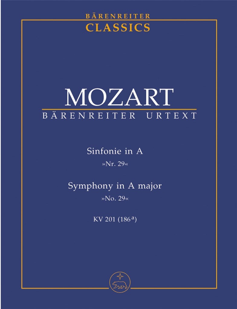 Symphony No. 29 A major KV 201(186a)