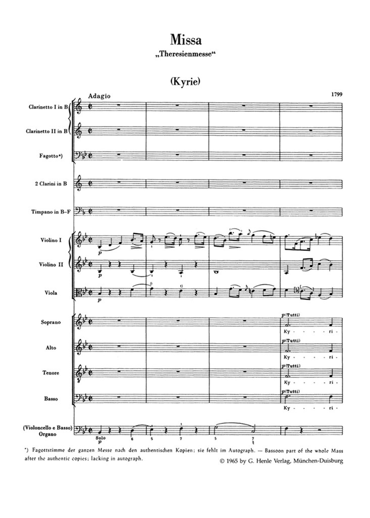 Missa B flat major Hob.XXII:12