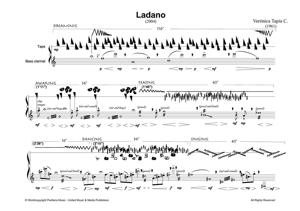 Ladano for Bass Clarinet and Tape