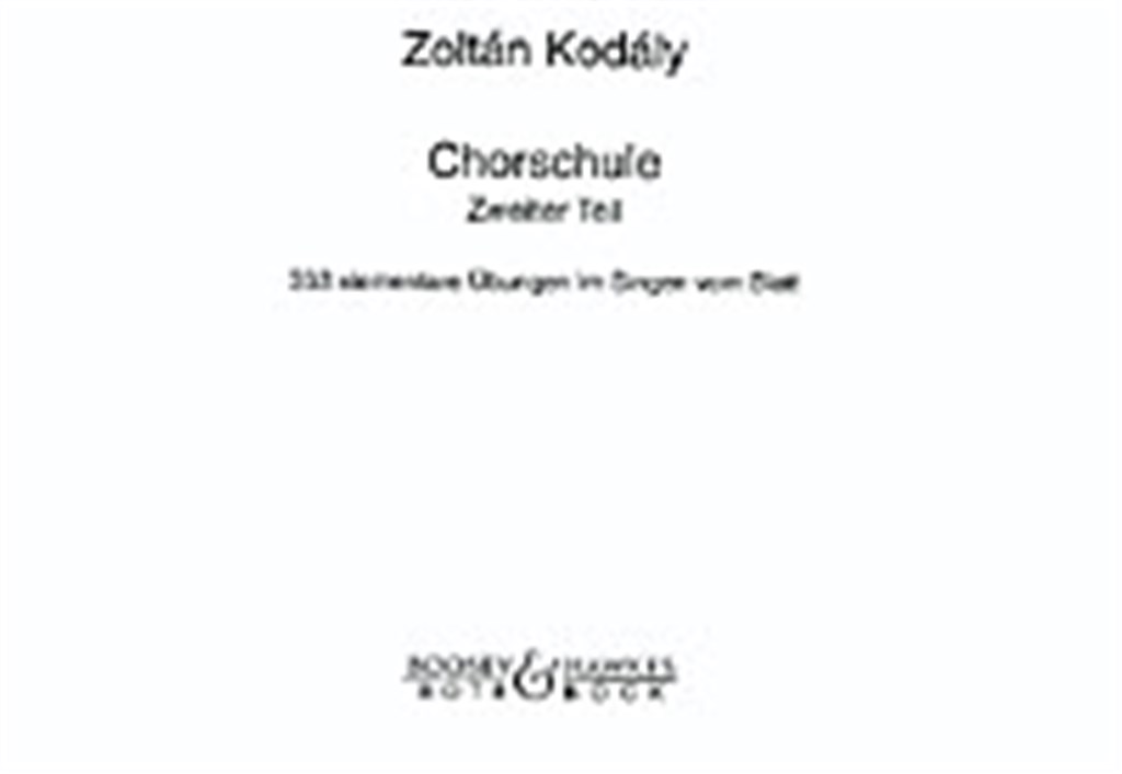 Chorschule Band 2