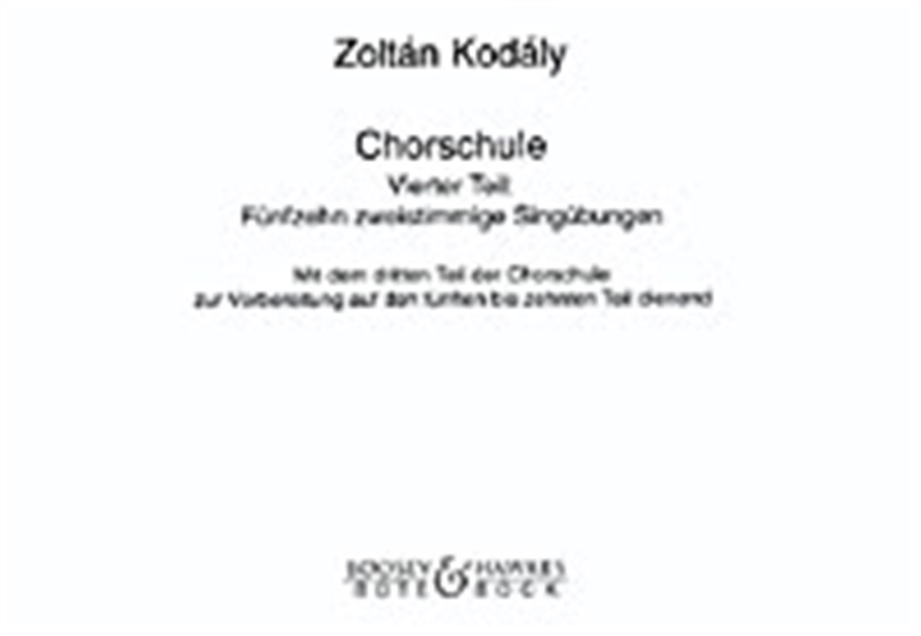 Chorschule Band 4