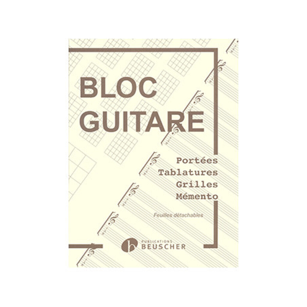 Bloc Guitare - Tablatures Grilles et Chord Boxes