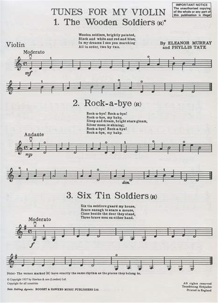 Tunes For My Violin