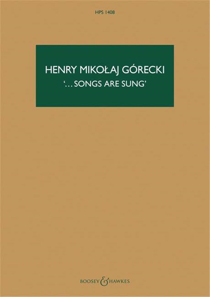 Songs are sung Op. 67