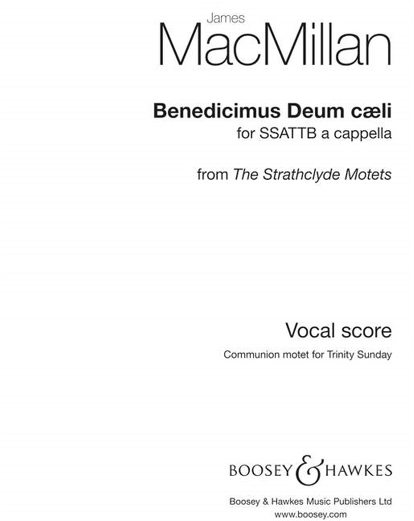 Benedicimus Deus caeli