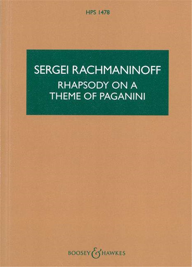 Rhapsodie über ein Thema von Paganini Op. 43