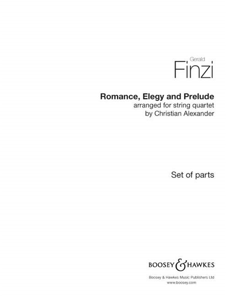 Romance, Elegy and Prelude
