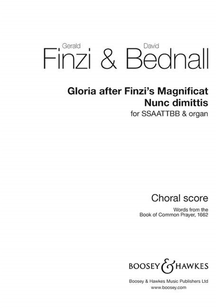 Gloria After Finzi's Magnificat and Nunc Dimittis
