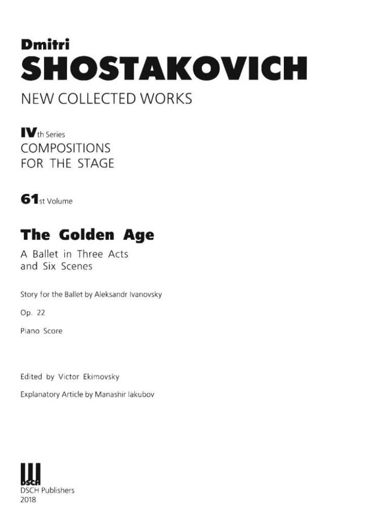 The Golden Age op. 22