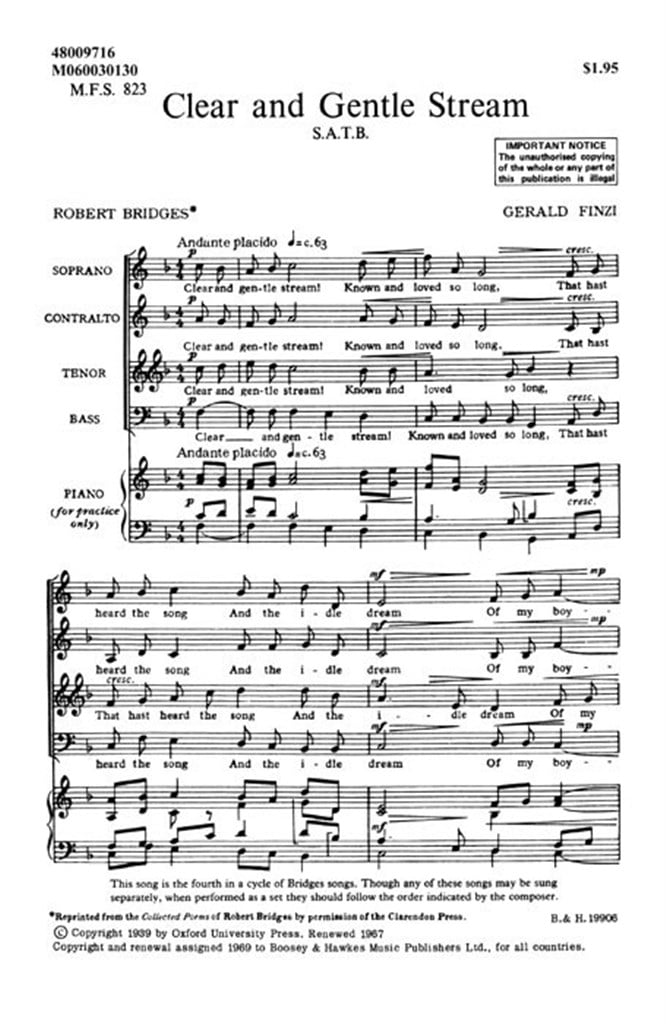 Seven Poems of Robert Bridges op. 17/4