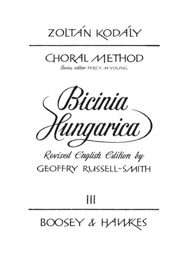 Bicinia Hungarica Vol. 3