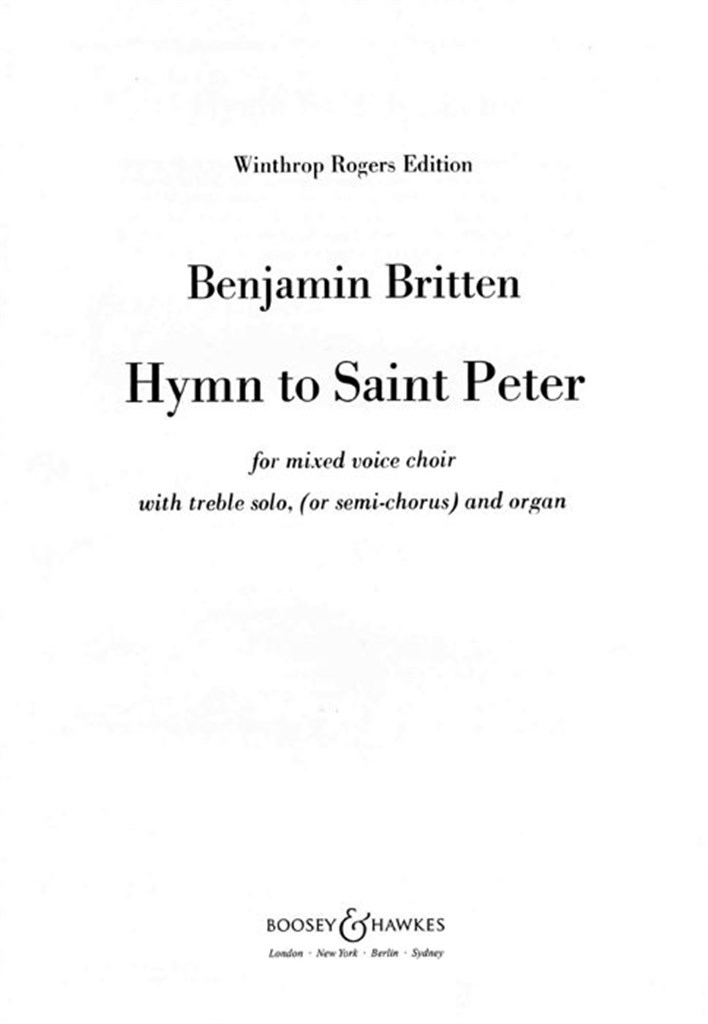 Hymn to Saint Peter op. 56a