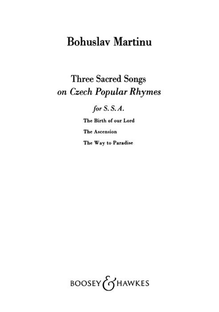 Three Sacred Songs