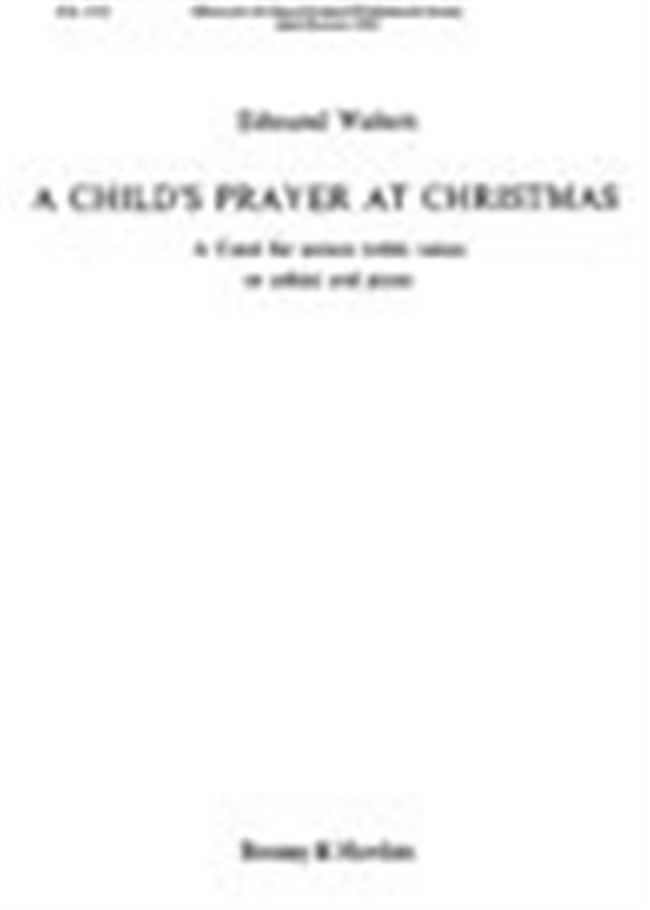 A Child's Prayer at Christmas