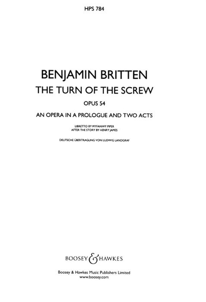 The Turn of the Screw op. 54