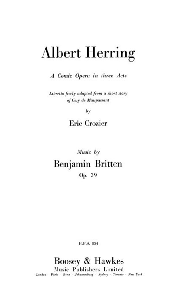 Albert Herring op. 39