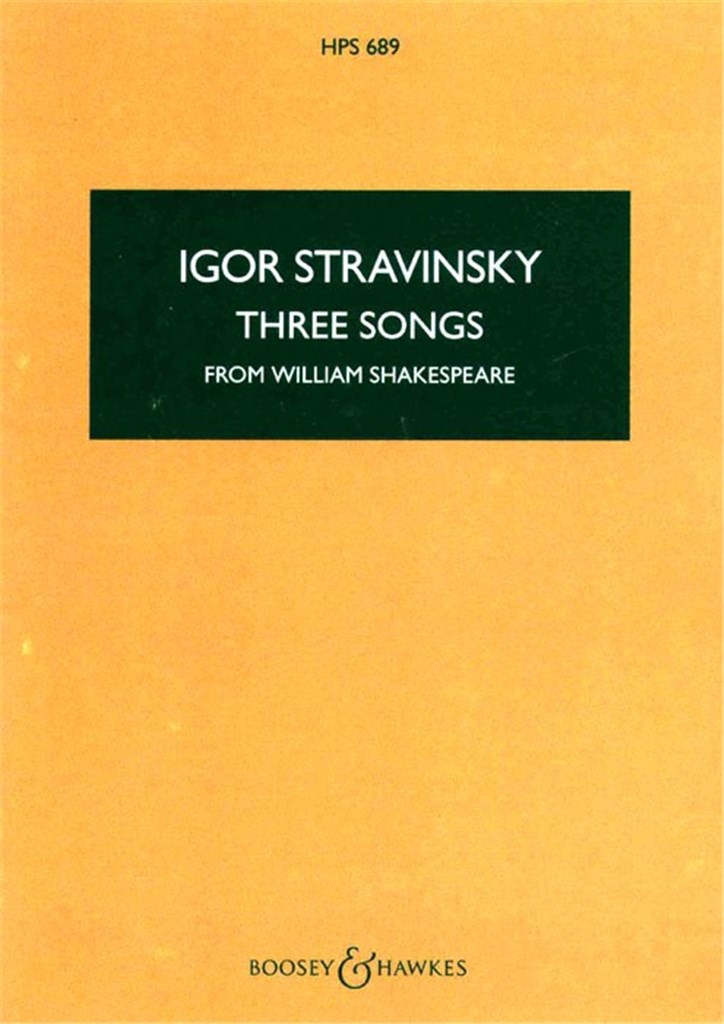 Three Songs from William Shakespeare