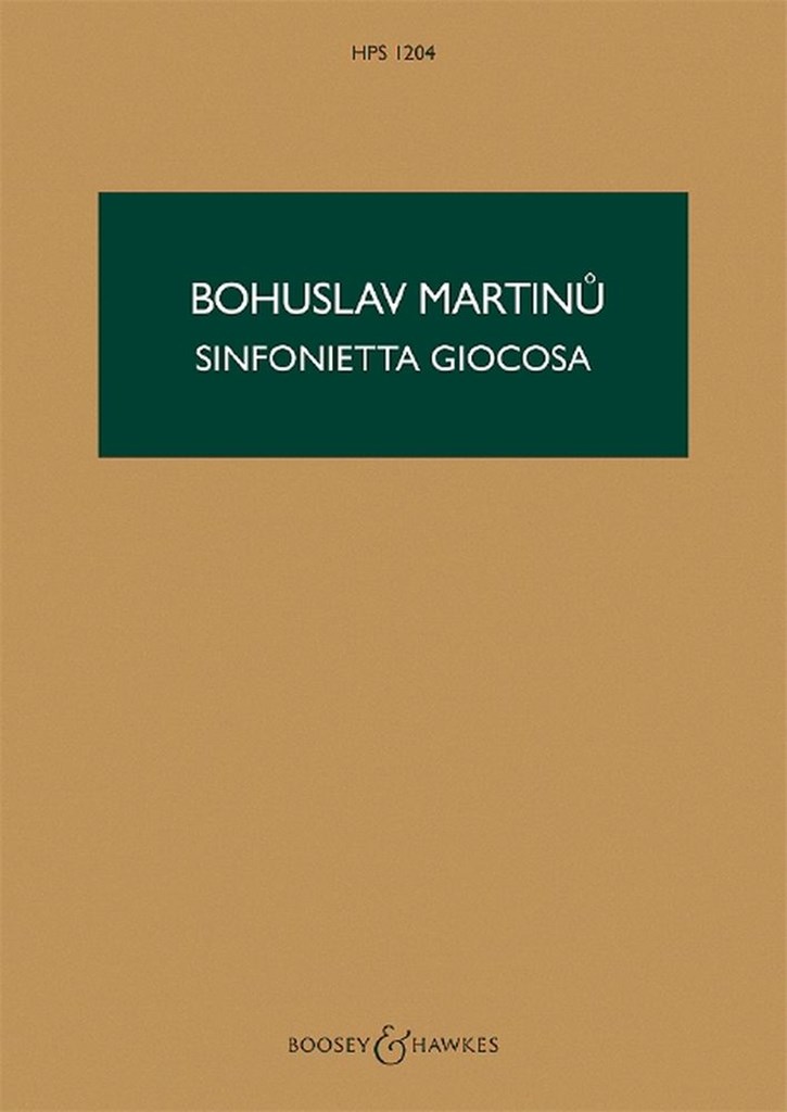 Sinfonietta Giocosa H 282