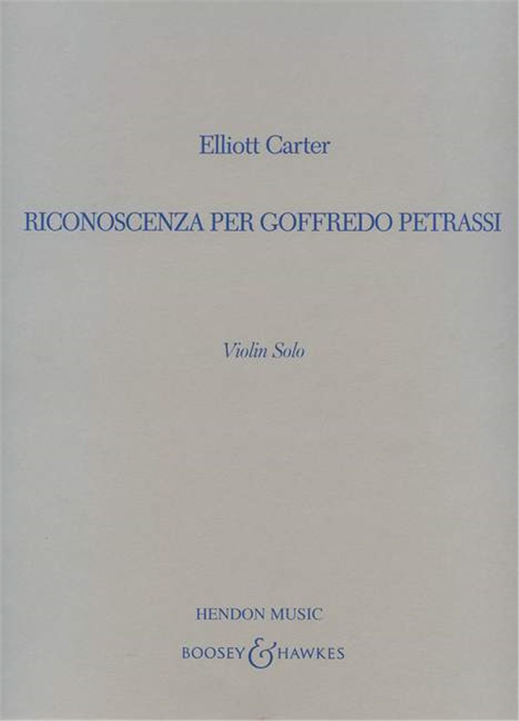 Riconoscenza per Goffredo Petrassi