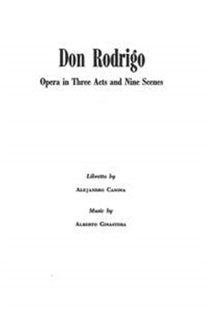 Don Rodrigo op. 31