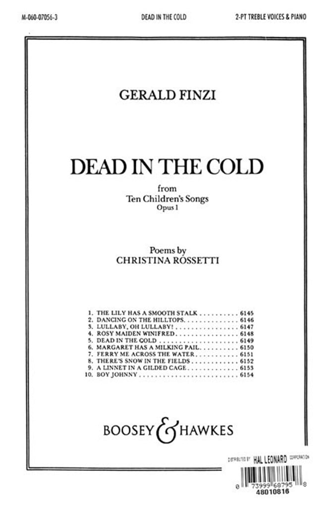 Ten Children's Songs op. 1/5