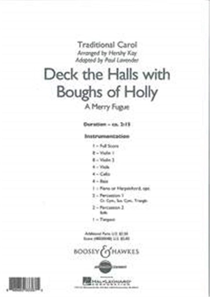 Deck The Halls With Boughs Of Holly