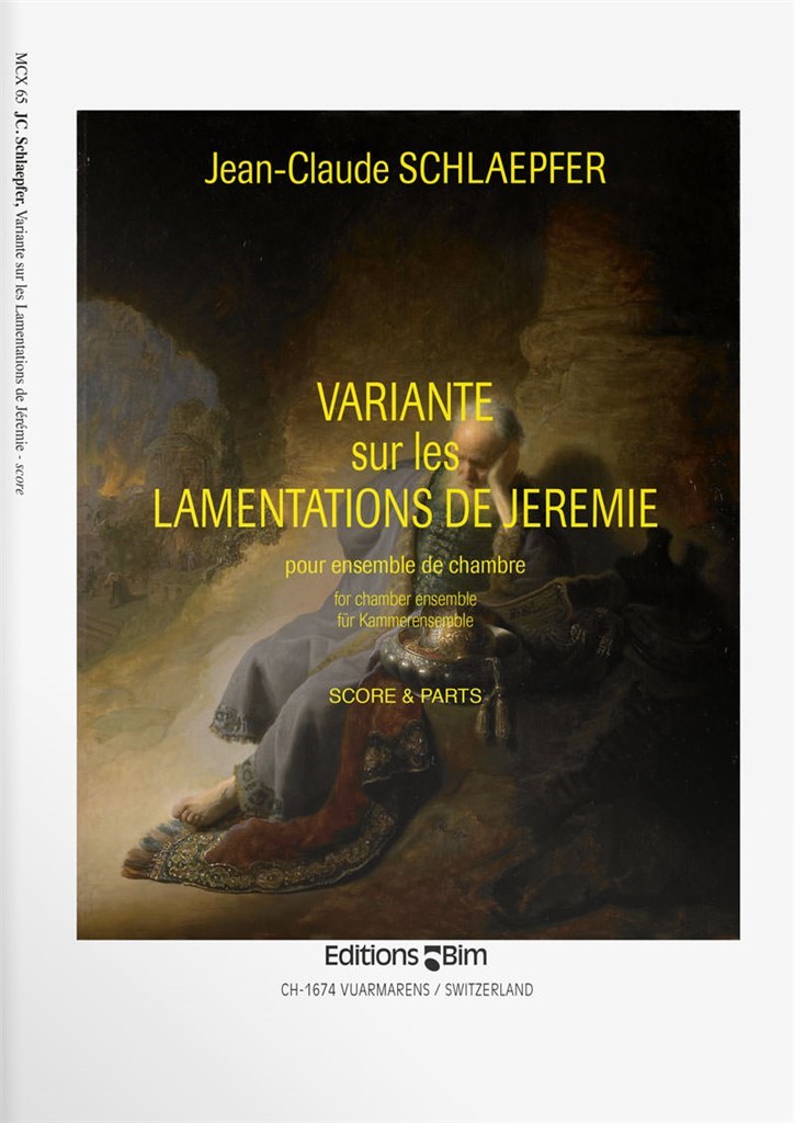 Variante Sur Les Lamentations De Jérémie