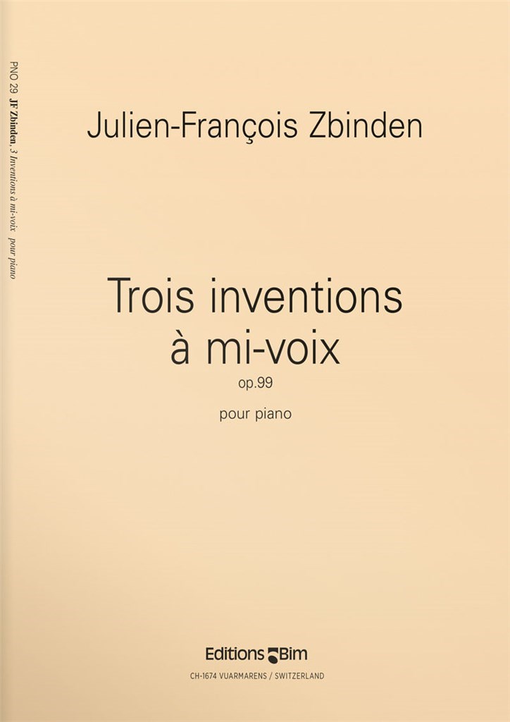 Trois Inventions À Mi-Voix