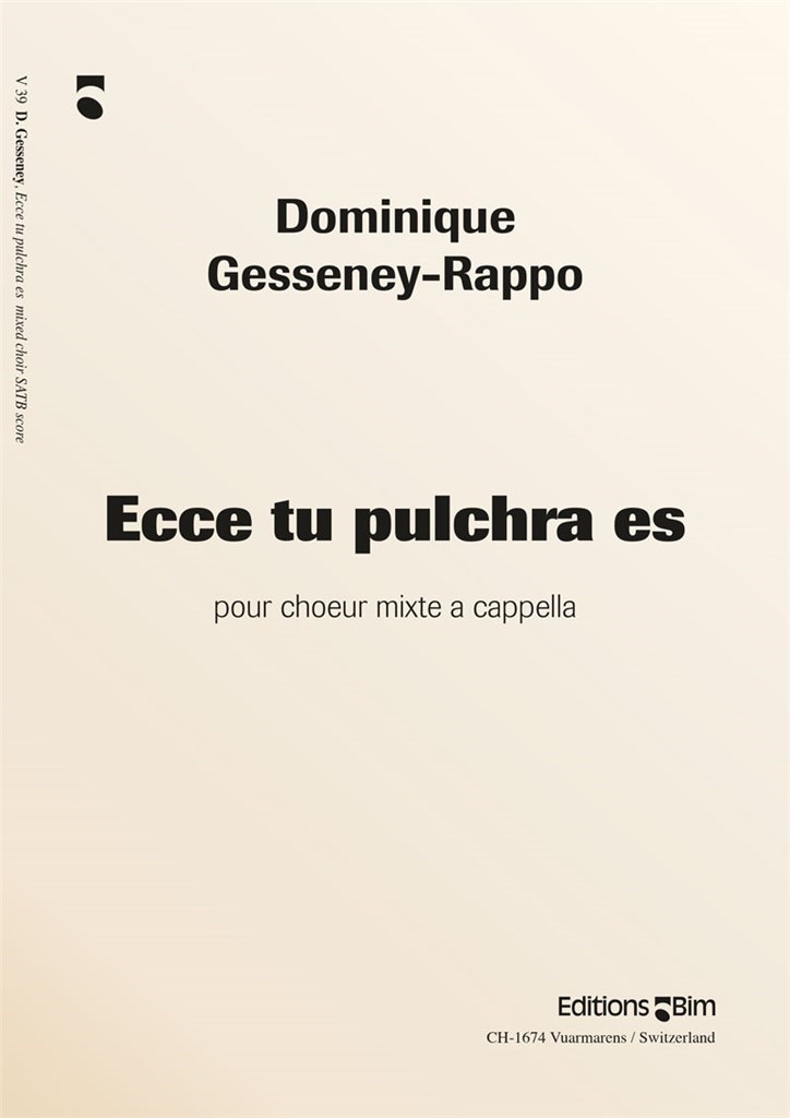 Ecce Tu Pulchra Es