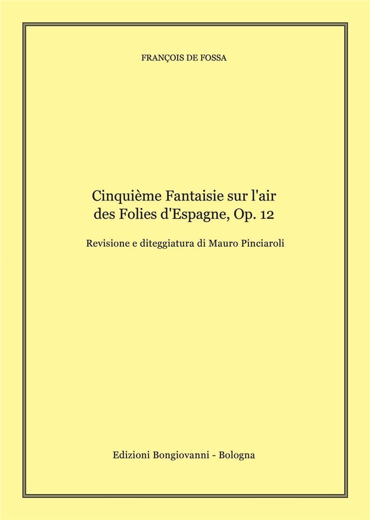 Cinquième Fantaisie Sur L'air Des Foiles D'espagne