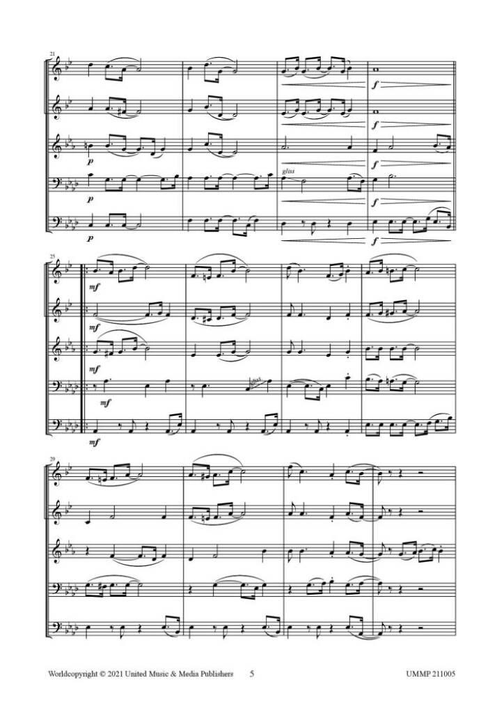 Escape to Dixie for Brass Quintet