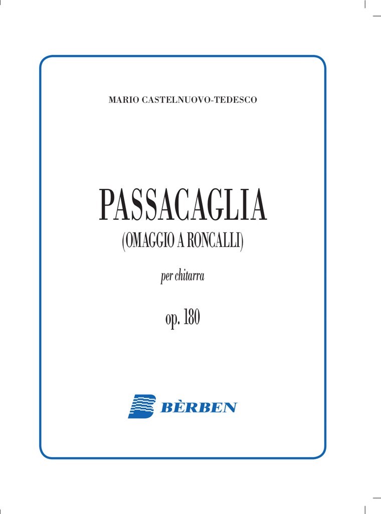 Passacaglia Op 180