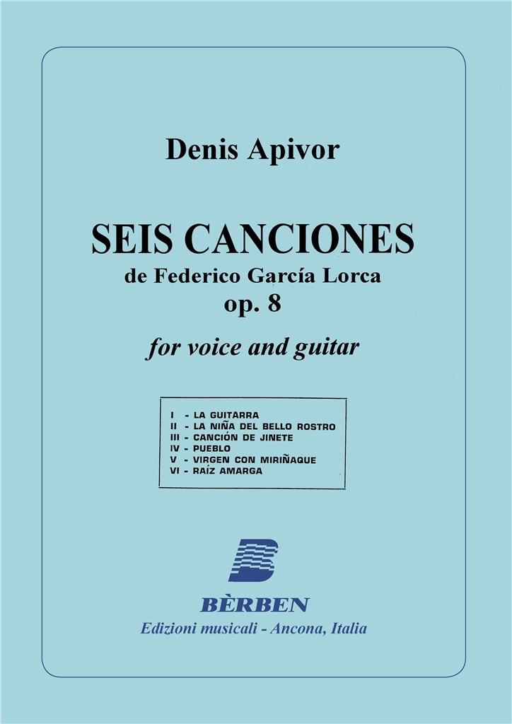 Seis Canciones Op 8